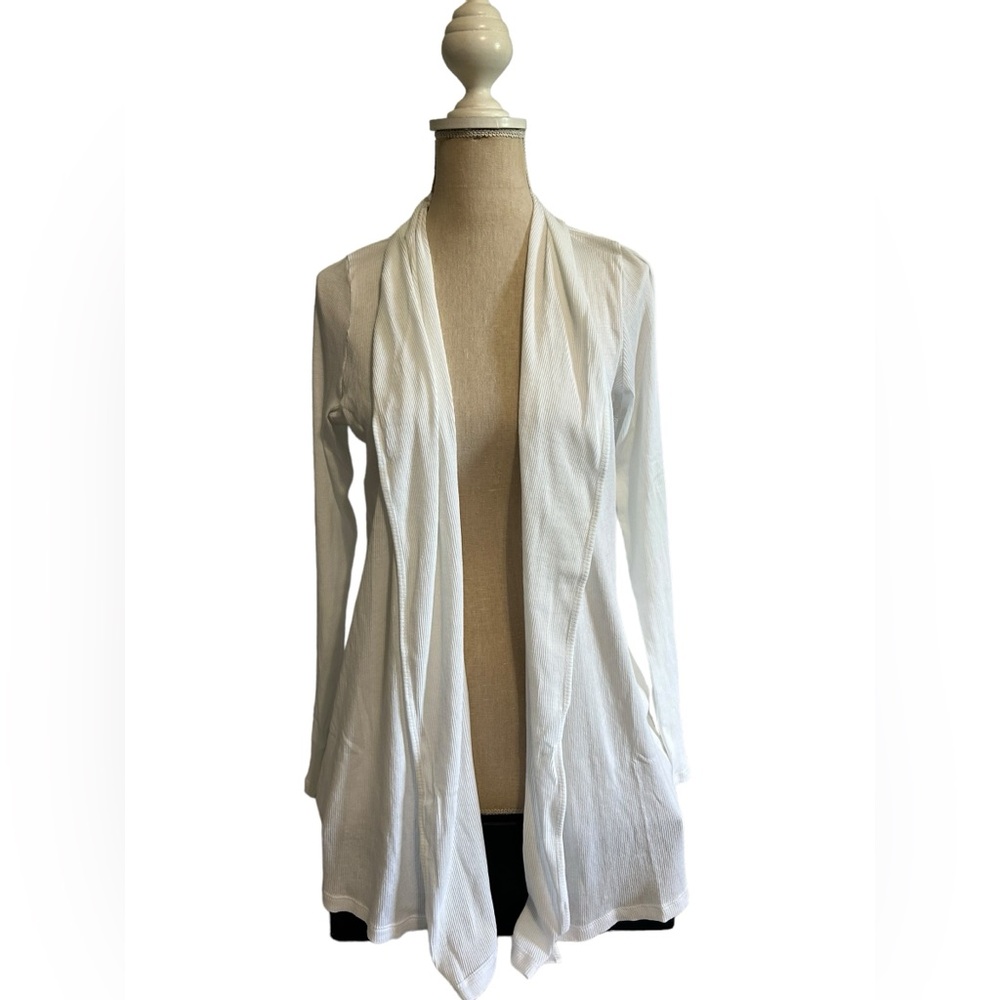 SKIN Organic Cotton White Cardigan NWT Size 1/Small